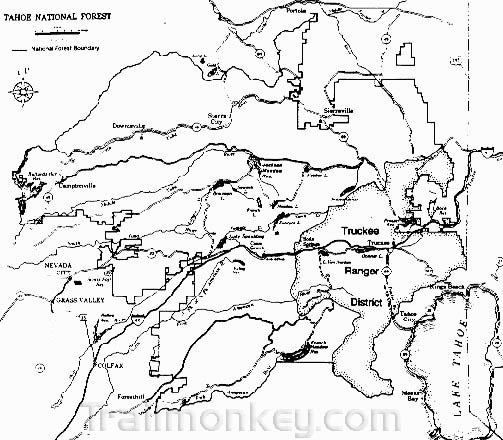 Northstar Trail Map. National Forest Trail Map,